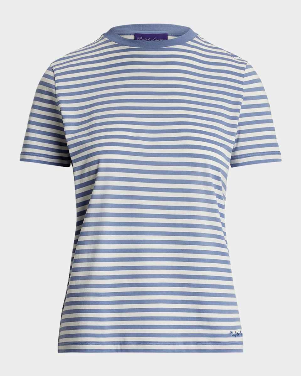 Hallie Striped Lux Cotton Jersey T-Shirt